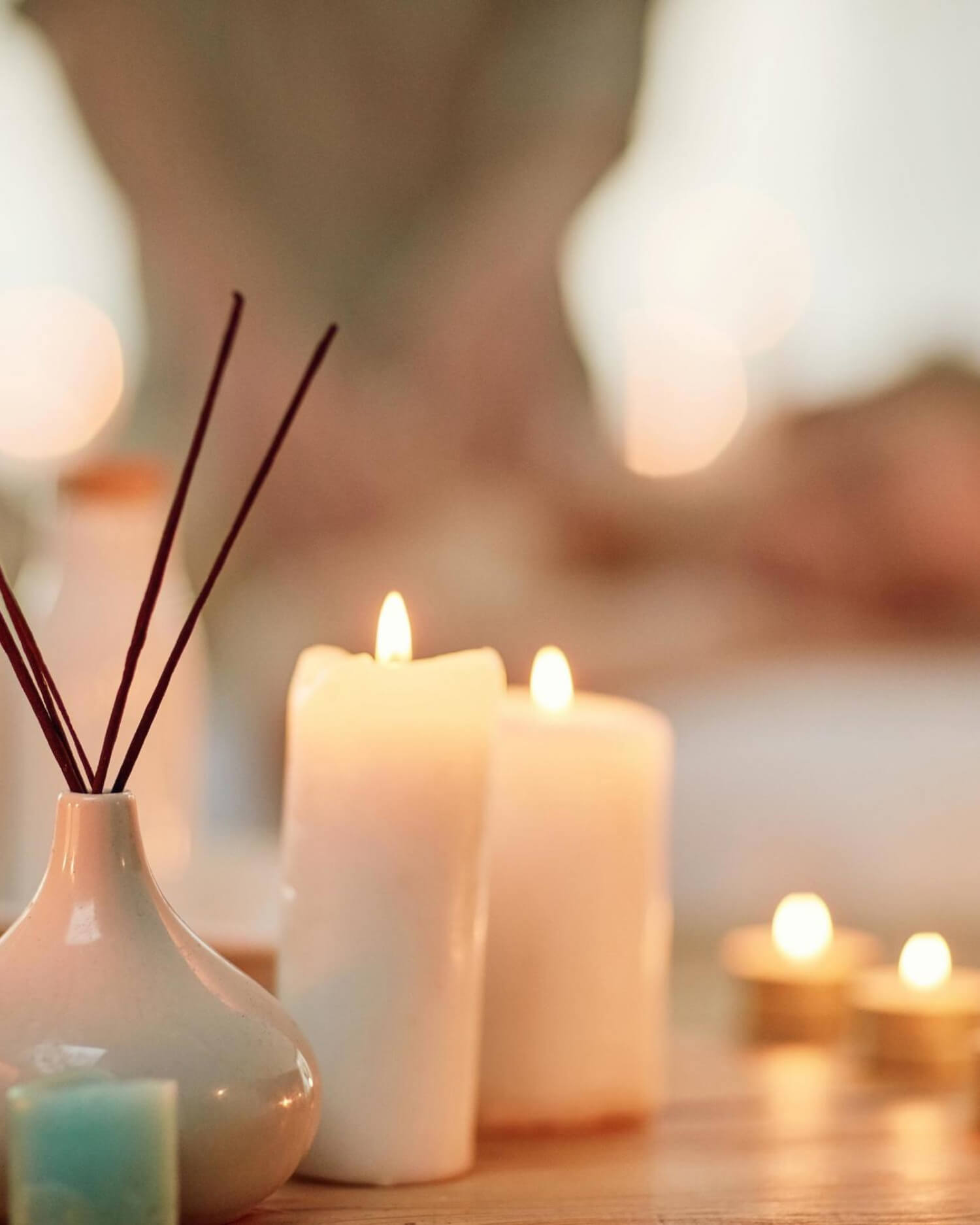 Aroma therapy oils, diffusers and candles.