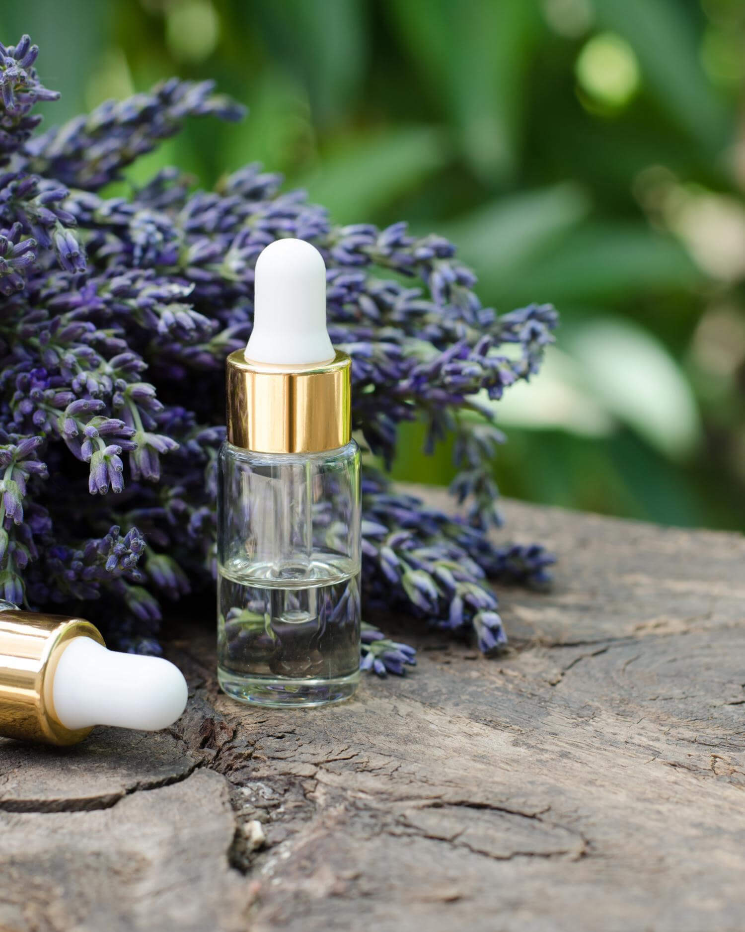 Bottle of aromatherapy oil